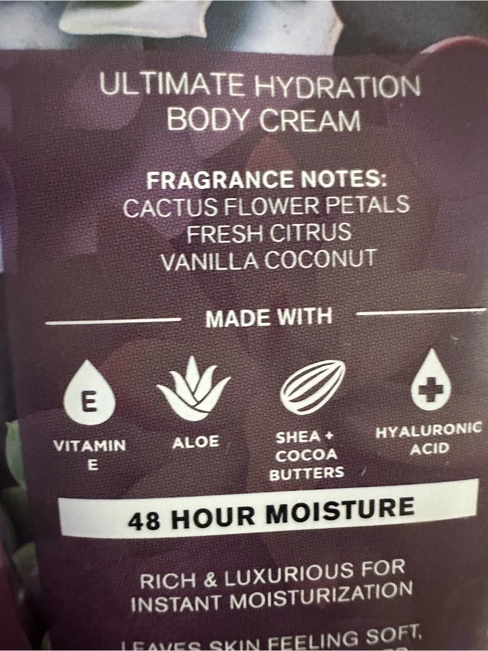 Bath & Body Works Cactus Blossom Body Wash & Lotion Set - Purple